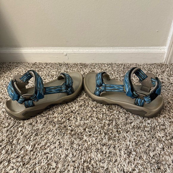 Teva Blue and Gray Sandals - Picture 3 of 5
